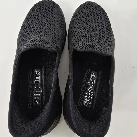 Skechers Slip-Ins Go Walk Flex Solid Black Slip On Athletic Tennis Shoes NEW 6 - Picture 11 of 14